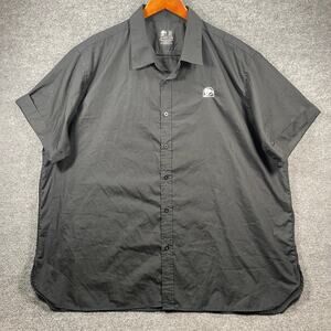 Taco Bell Shirt Men's 2X Black Button Up Short Sleeve Employee Workwear
